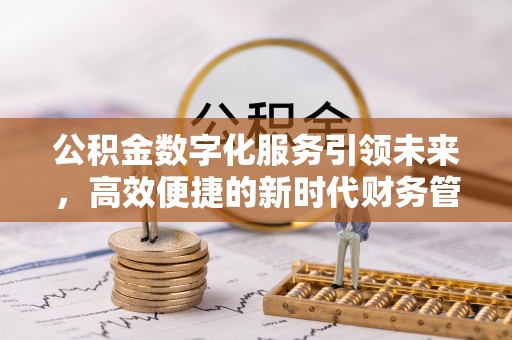 垣曲公积金数字化服务引领未来，高效便捷的新时代财务管理