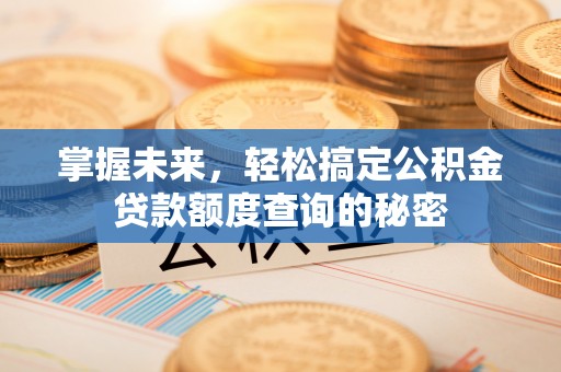 垣曲掌握未来，轻松搞定公积金贷款额度查询的秘密