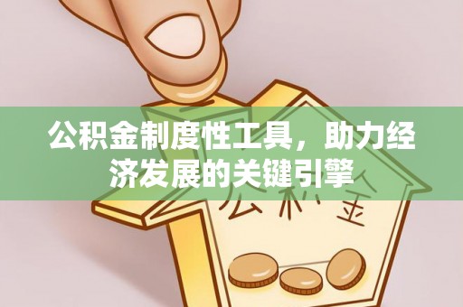 垣曲公积金制度性工具，助力经济发展的关键引擎