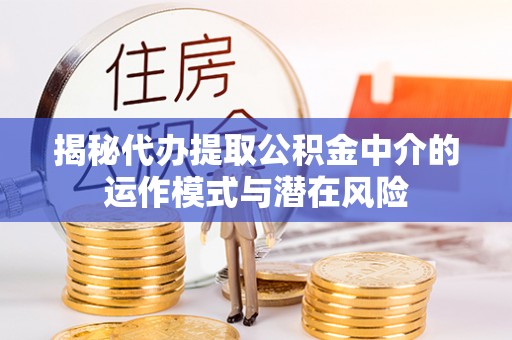 垣曲揭秘代办提取公积金中介的运作模式与潜在风险