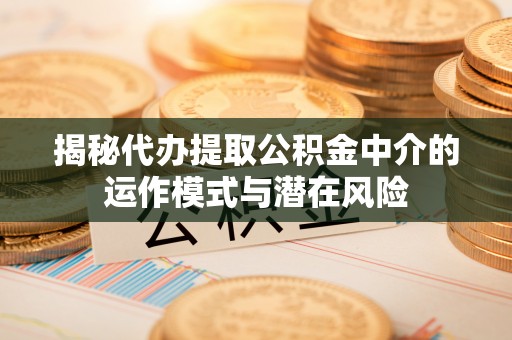垣曲揭秘代办提取公积金中介的运作模式与潜在风险